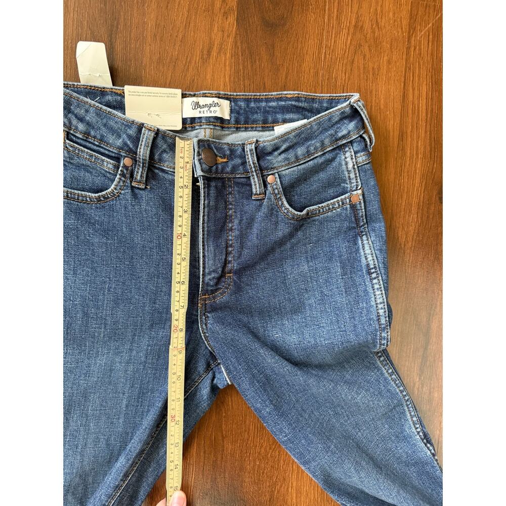 Wrangler NWT Retro Bailey High Rise Flare Jeans Med Wash 26x30 Western Boho - Picture 4 of 7